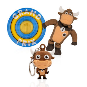 GP-TRIO (Spinner + C-Tiny Vaca + Llavero "Vaquita") Grand Prix®